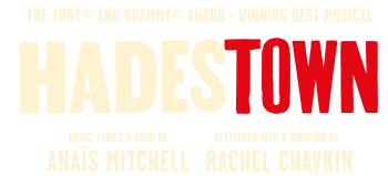 Hadestown white & red logo